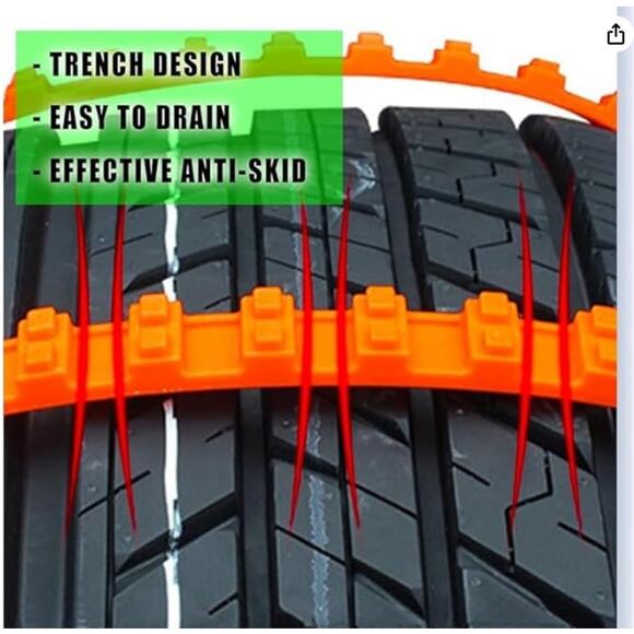 20 PCS of Snow Chains Easy Installation with Reusable anti slip ties - Picture 4 of 8